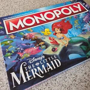 NEW Monopoly Disney's The Little Mermaid Edition Hasbro Board Game✨️SEALED BOX